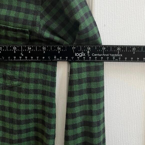 Filson Women’s Flaw Modal Wool Blend Green Black Plaid Button Down Shirt Small - Picture 8 of 14